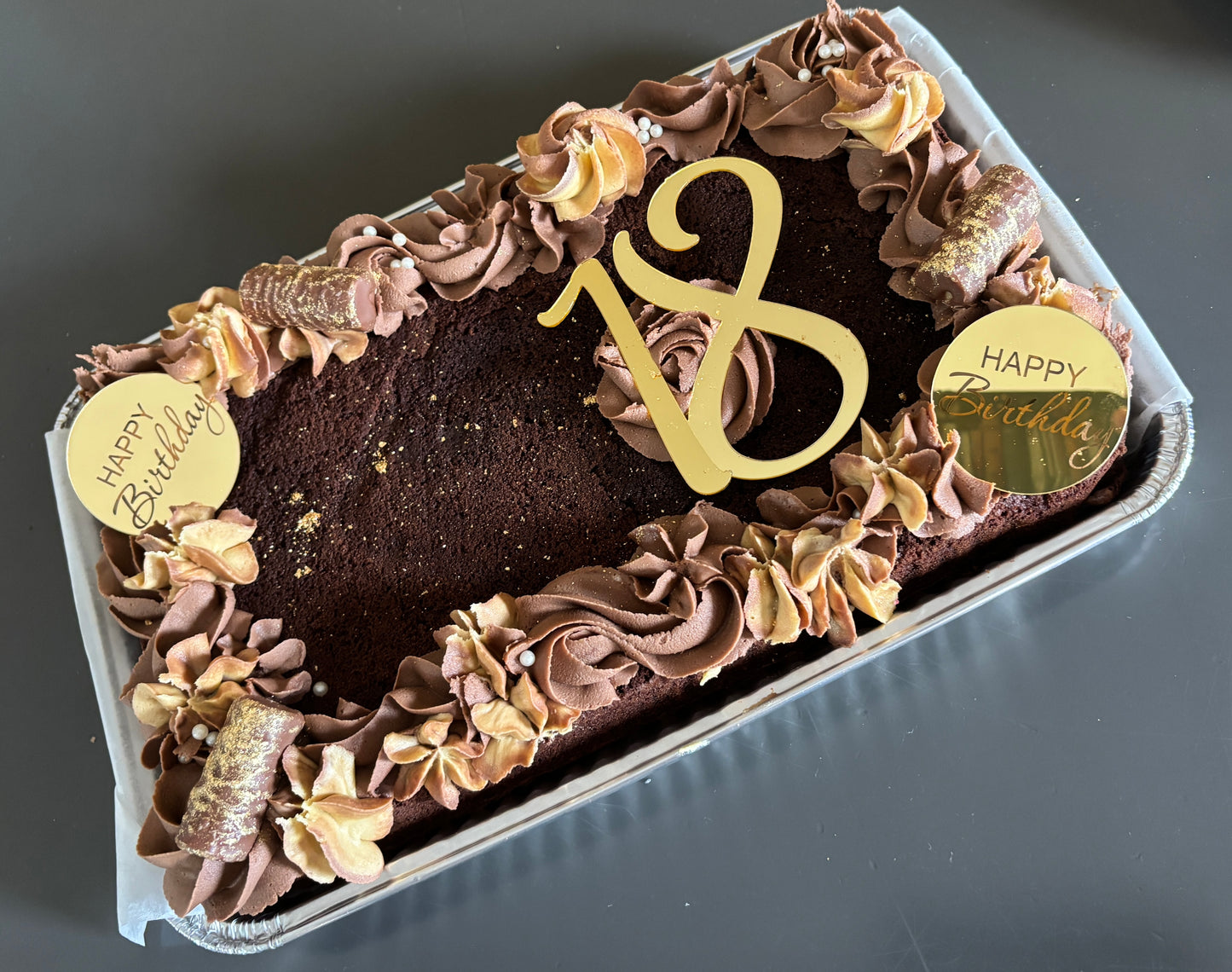 Chocolate Brownie Celebration Tray